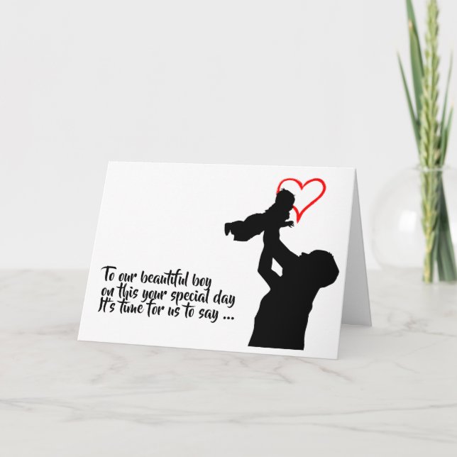 Laugh Out Loud Funny Son 21st, 30th Birthday Card (Front)