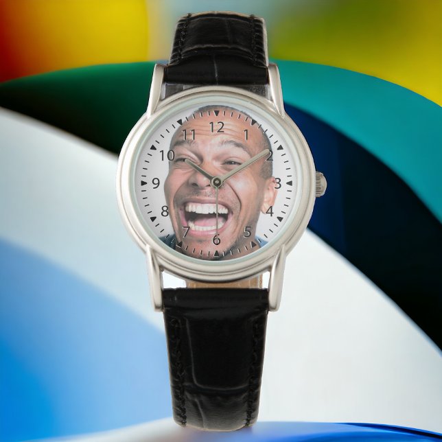 Laugh Out Loud Your Funny Photo Watch (Load your hilarious photo in the photo template for a fun one-of-a-kind watch! Makes a unique gift!)