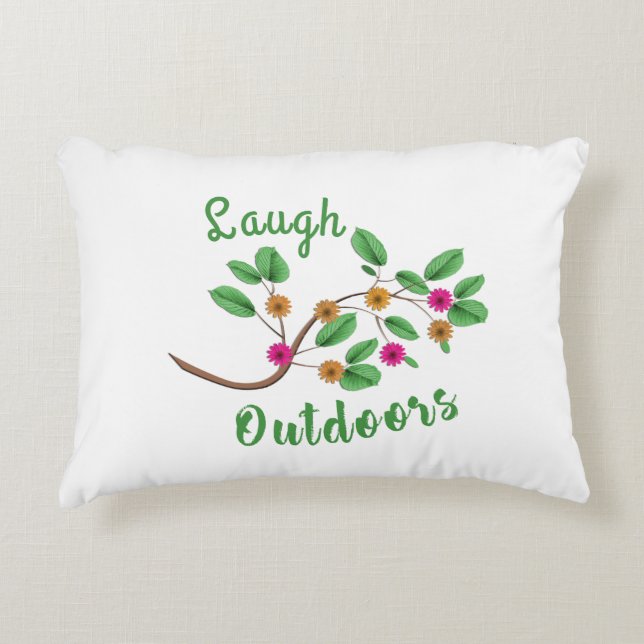 Laugh Outdoors Accent Pillow (Front)