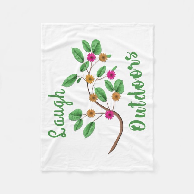 Laugh Outdoors Fleece Blanket (Front)