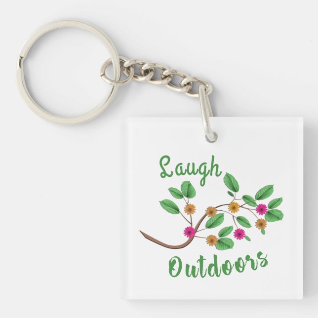 Laugh Outdoors Keychain (Front)