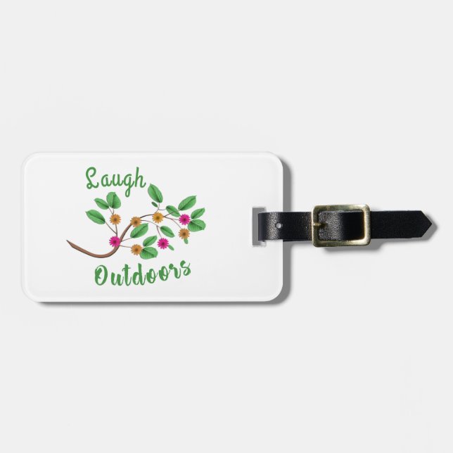 Laugh Outdoors Luggage Tag (Front Horizontal)