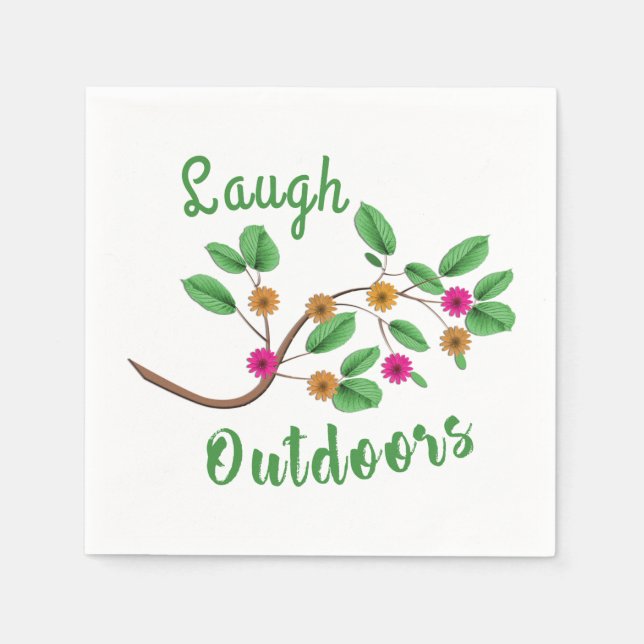 Laugh Outdoors Napkins (Front)