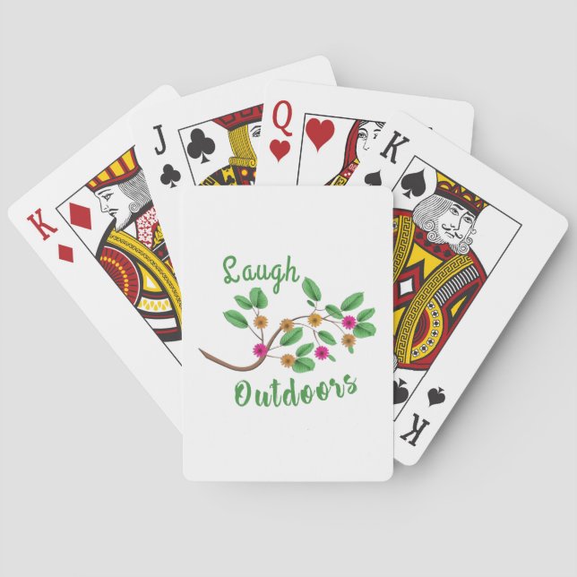 Laugh Outdoors Poker Cards (Back)