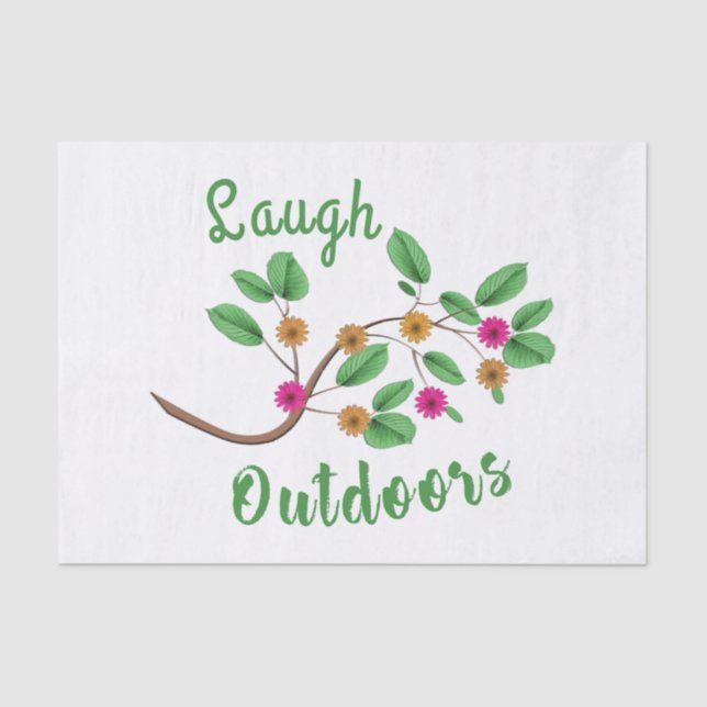 Laugh Outdoors Tissue Paper (Front)