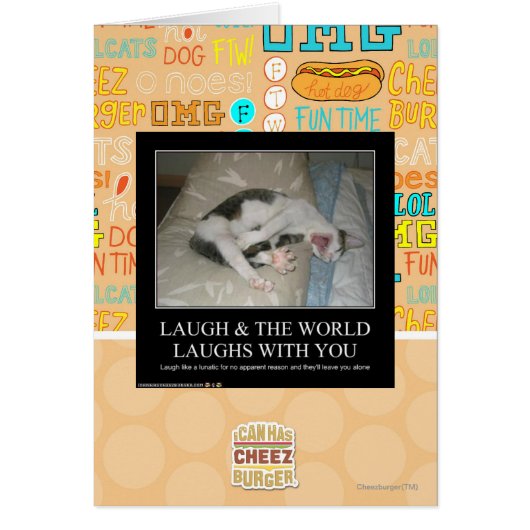 Laugh & The World Laughs With You Cards (Front)