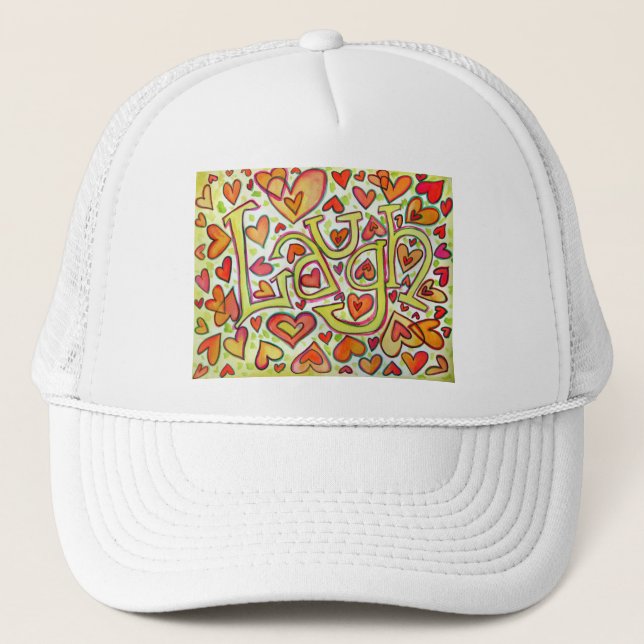 Laugh Word Art Hap or Caps (Front)