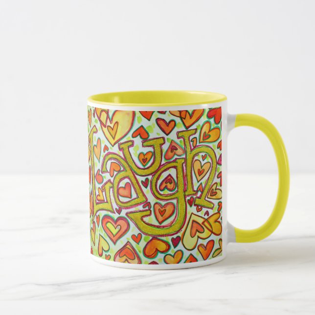 Laugh Word Mug or Cup (Right)