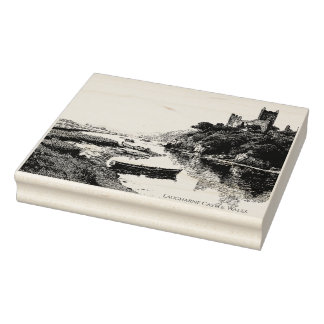 Laugharne Castle, Wales – Ruins of Romance  Rubber Stamp
