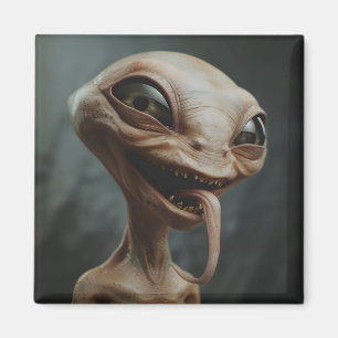 Laughing alien magnet