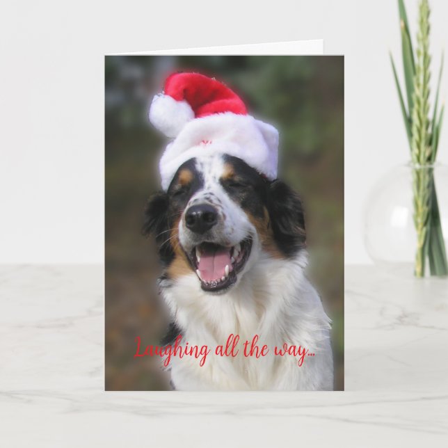 "Laughing all the way..." Card (Front)