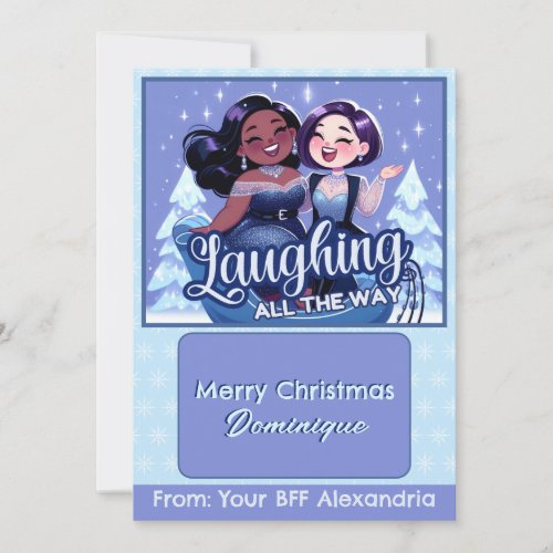  Laughing all the way Christmas Gift Card Holder