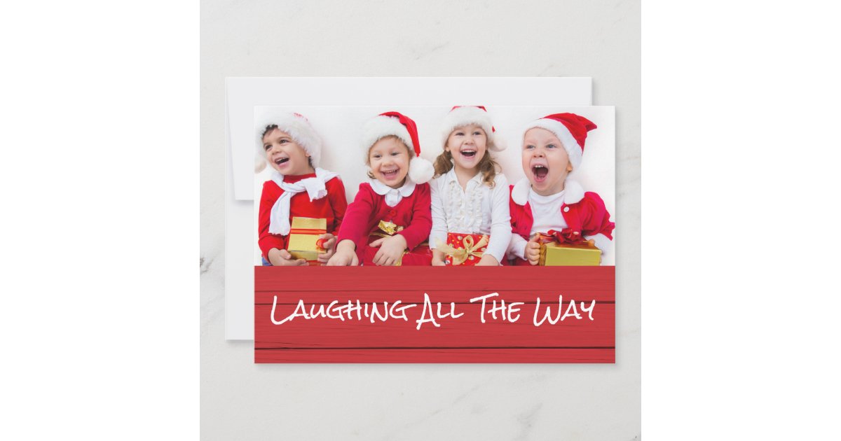 Laughing All The Way Christmas Card 
