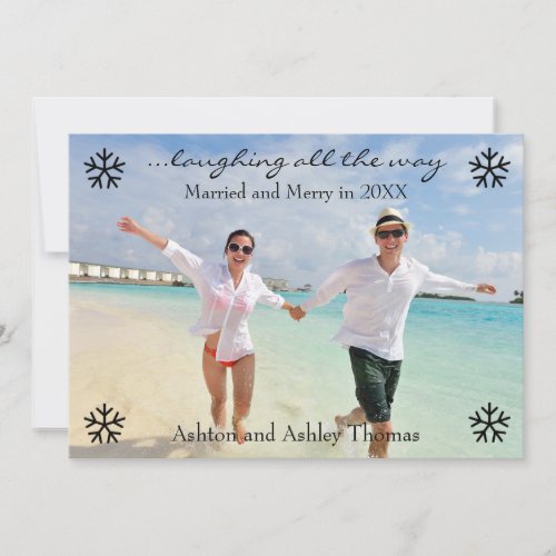 Laughing all the Way Married _ Christmas Card
