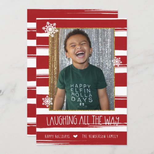 Laughing All The Way Photo Christmas Card