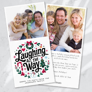 Laughing all the Way Photo Holiday Card