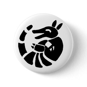 Laughing Armadillo Pinback Button