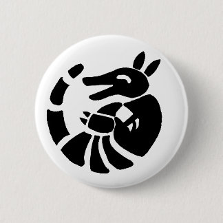 Laughing Armadillo Pinback Button