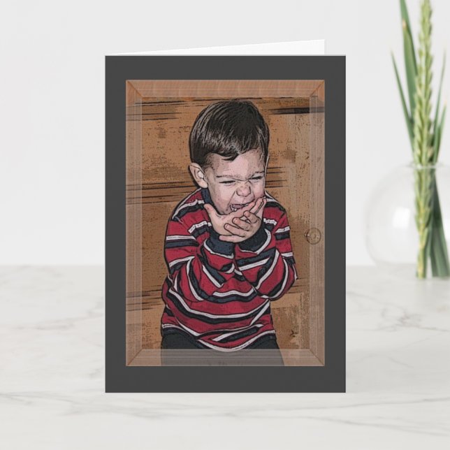 Laughing at Birthdays Card (Front)