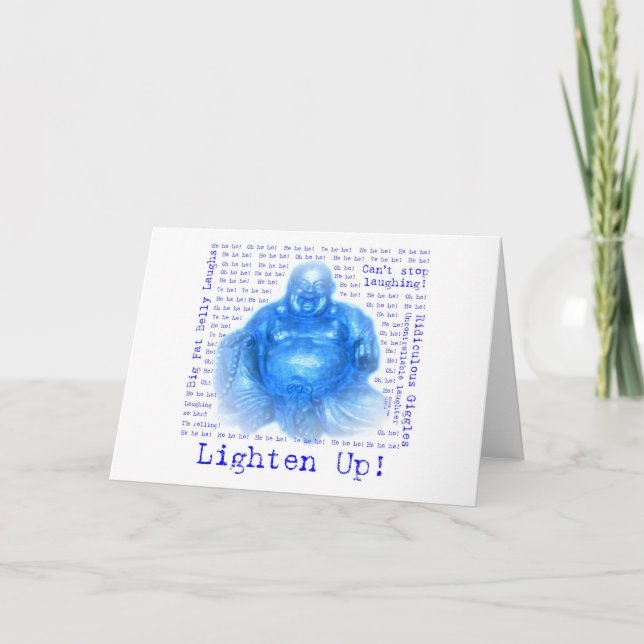 Laughing Buddha (1) Greeting Card (Front)