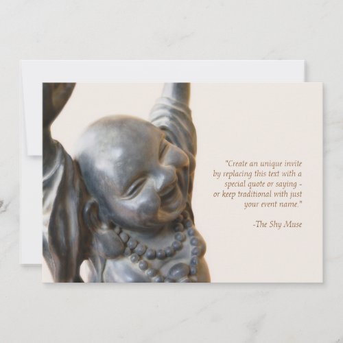 Laughing Buddha Invitation