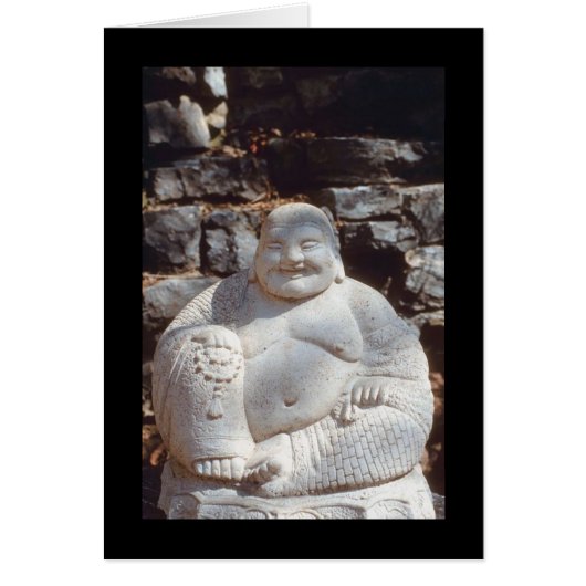 Laughing Buddha Statue Cards (Front)