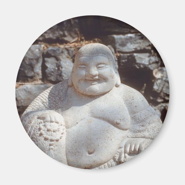 Laughing Buddha Statue Magnet (Front)