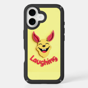 Laughing Cartoon Face Design iPhone 16 Case