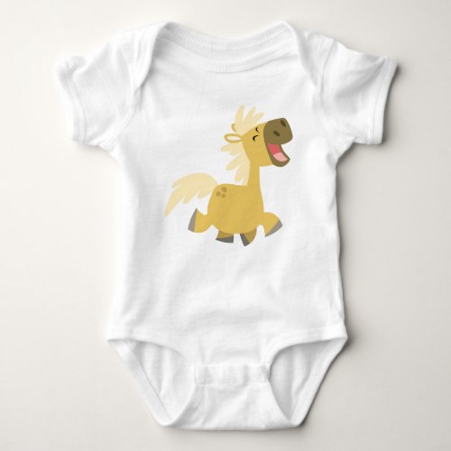 Laughing Cartoon Pony Baby apparel Baby Bodysuit