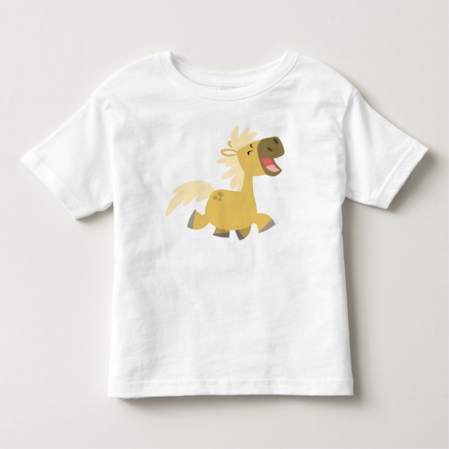 Laughing Cartoon Pony children T-shirt (Front)