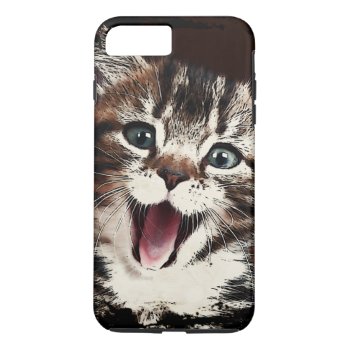 Laughing Cat Iphone 8 Plus/7 Plus Case by CaptainScratch at Zazzle