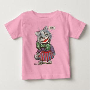 Laughing Cat, Louis Wain Baby T-Shirt