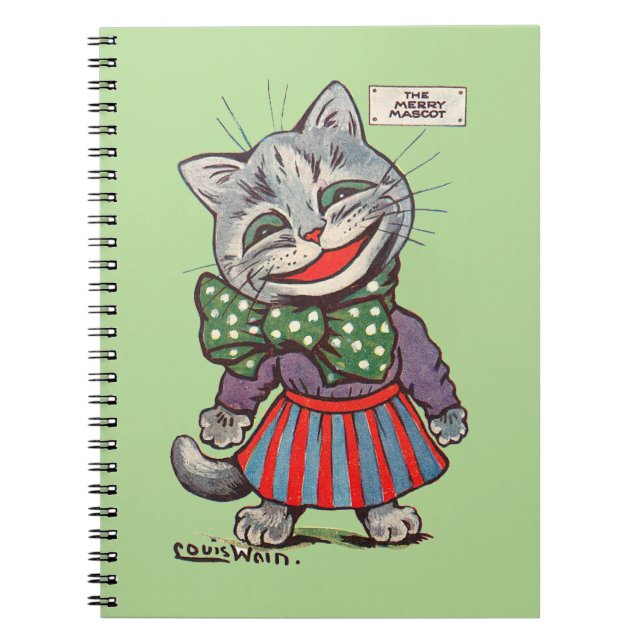 Laughing Cat, Louis Wain Notebook (Front)