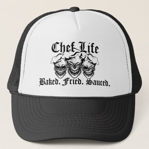 Laughing Chef Skulls Trucker Hat