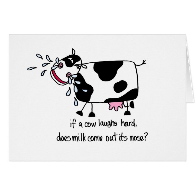 Laughing Cow Birthday Cards (Front Horizontal)