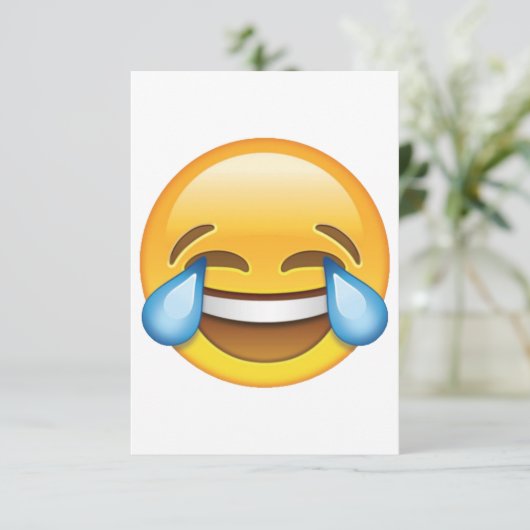 Laughing Crying Tears of Joy emoji (Standing Front)