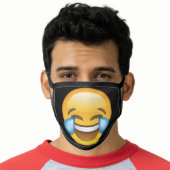 Laughing Crying Tears of Joy emoji Face Mask (Worn Him)