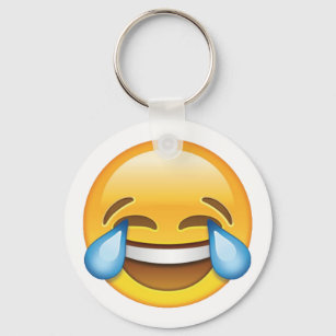 Laughing Crying Tears of Joy emoji Keychain