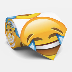 Laughing Crying Tears of Joy emoji Tie