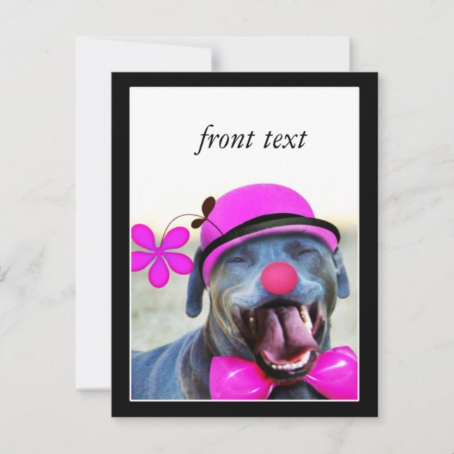 Laughing Dog Invitation (Front)