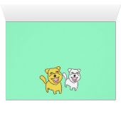 Laughing Doggies Blank Card (Inside Horizontal (Bottom))