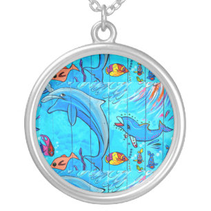 laughing dolphin necklace