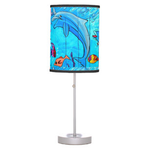 laughing dolphins table lamp