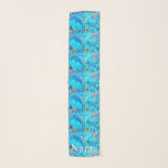 Laughing dolphins Thunder_Cove Scarf<br><div class="desc">swimming underwater with tropical fish to personalize</div>