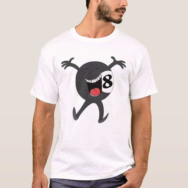 Laughing Eightball Mascot T-Shirt (Front)