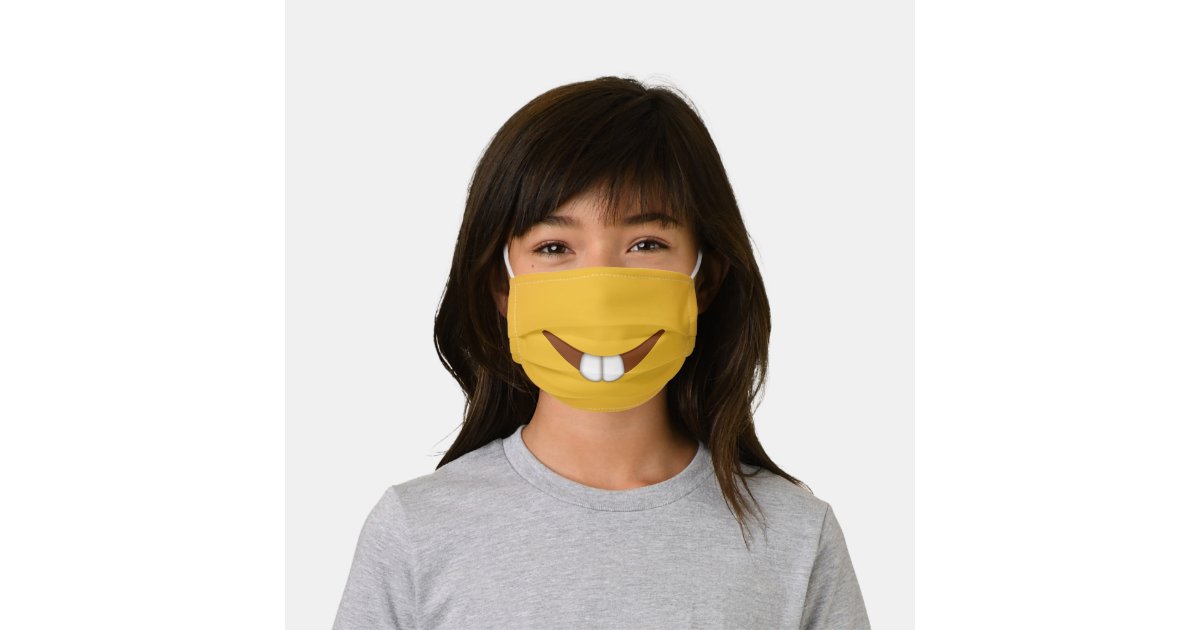 Laughing Emoji Kids' Cloth Mask | Zazzle