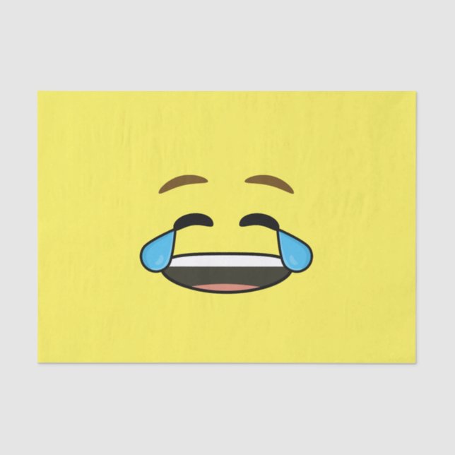 Laughing Emoji Tissue Paper (Front)