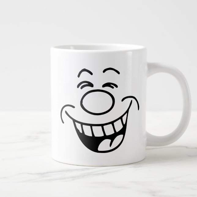 Laughing Face Emoji Giant Coffee Mug (Right)