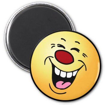 Laughing Face Grumpey Magnet by disgruntled_genius at Zazzle