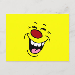 Laughing Face Grumpey Postcard